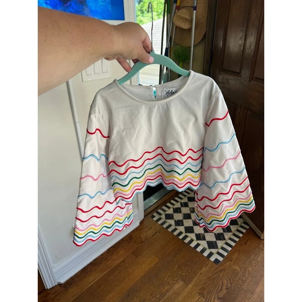Lola & the boys wavy colorful top girls‎ size 8